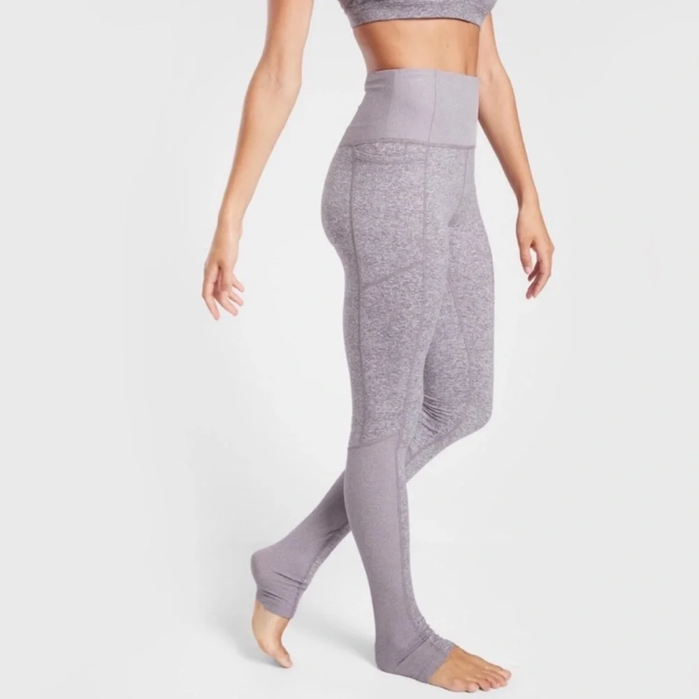 Athleta Exhale Heel Tight - Light Purple - Size XS - Picture 4 of 5